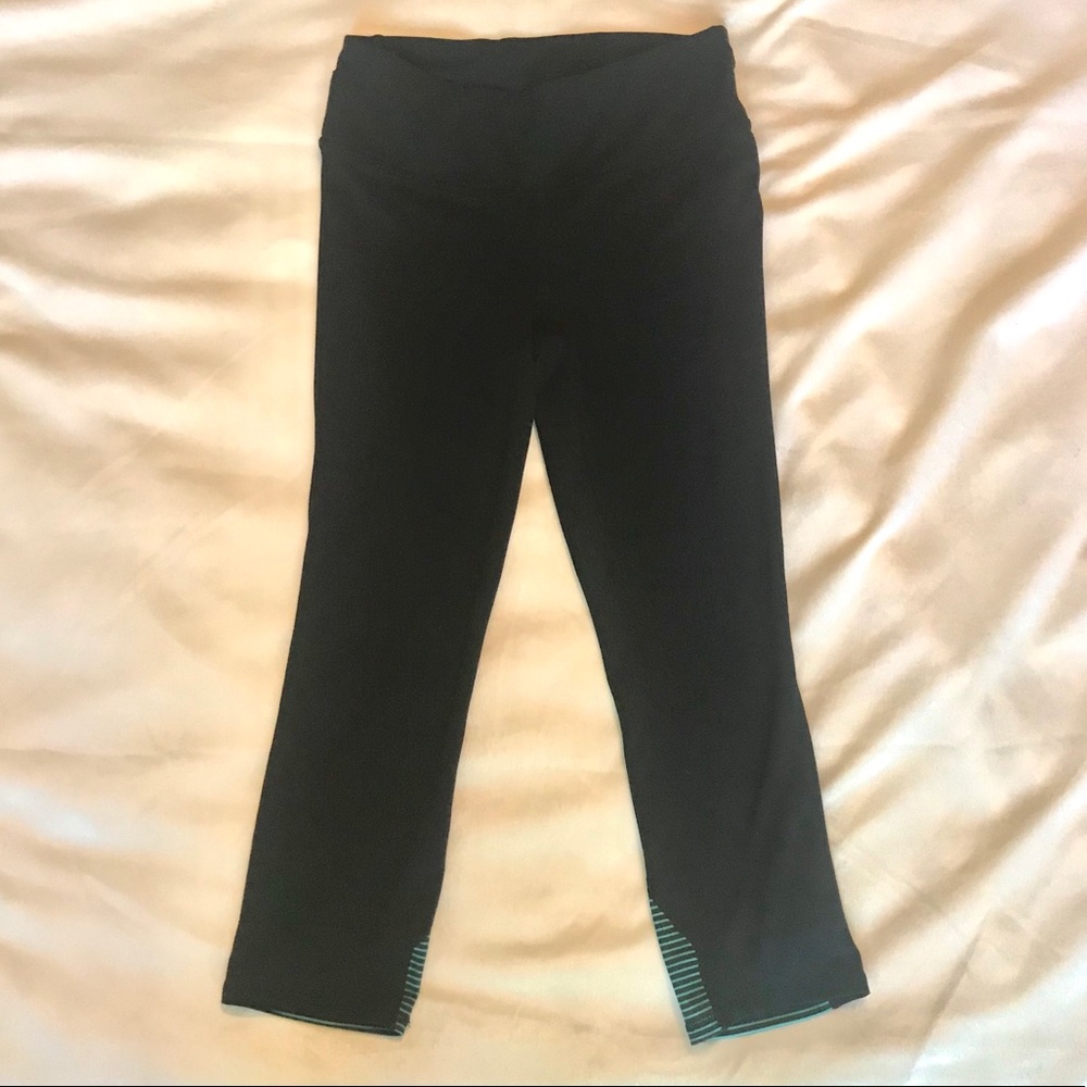 GapFit black and turquoise Leggings